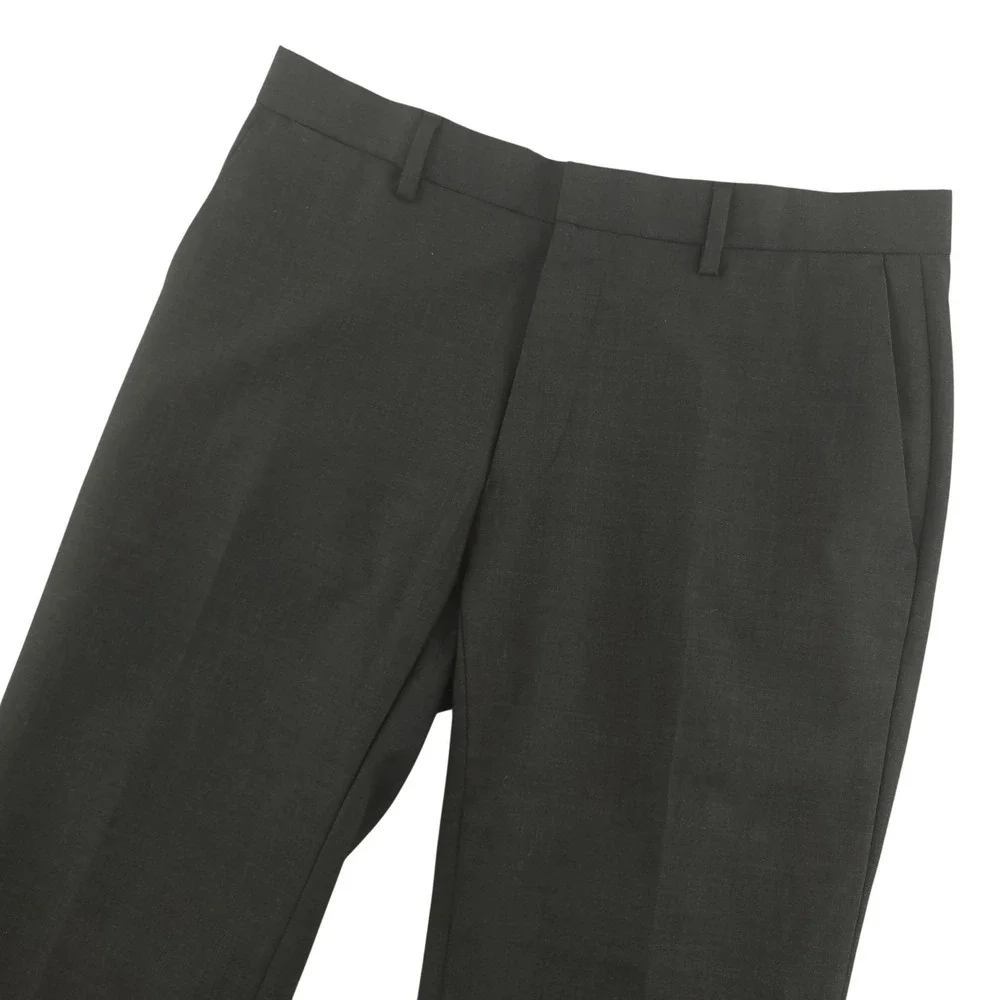 Banana Republic‎ Dress Pants Mens 30x30 Gray Wool Tailored Slim Fit Formal